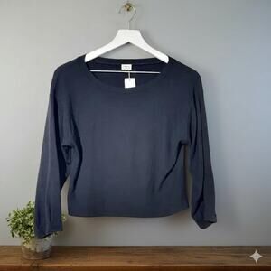 Wilfred Shirt Womens XS Mid-Weight Long Sleeve Minimalist Ribbed Top